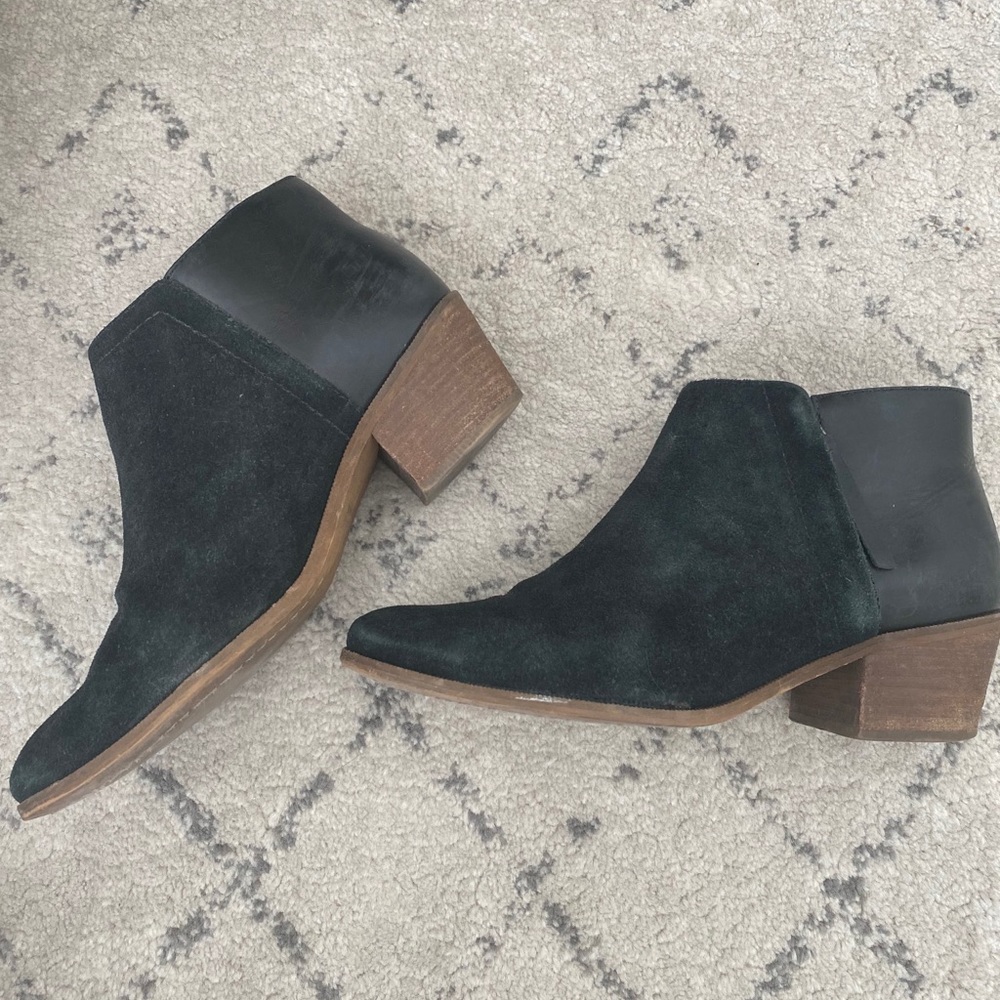 Madewell Suede & Leather Ankle Bootie